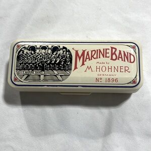 Vintage Harmonica with box- Marine Band Made by M.Hohner Germany No.1896